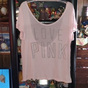 Pink vs short sleeve tee
